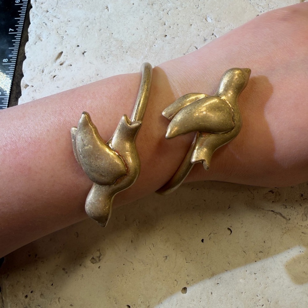Tory Burch Gold Bird Cuff Bracelets